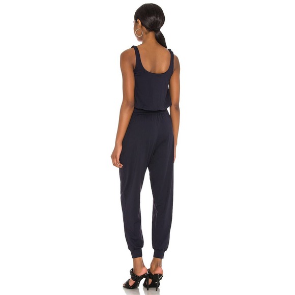 Susana Monaco Black Gathered Jumpsuit - Picture 10 of 10